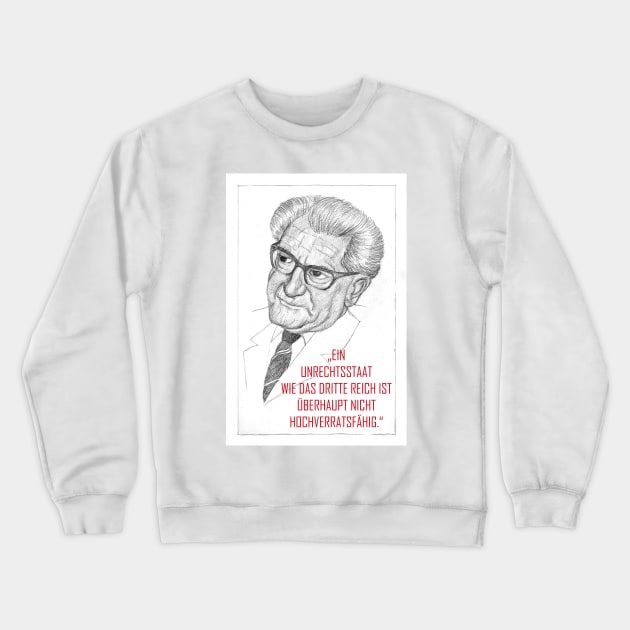 Fritz Bauer quote Crewneck Sweatshirt by LeahHa